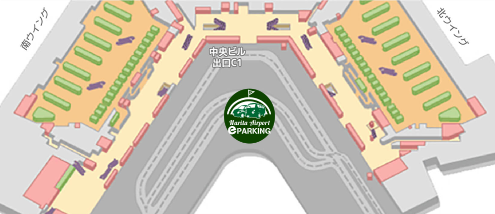 第1ターミナル送迎バスの待ち合わせ場所